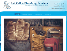 Tablet Screenshot of 1stcall4plumbing.co.uk